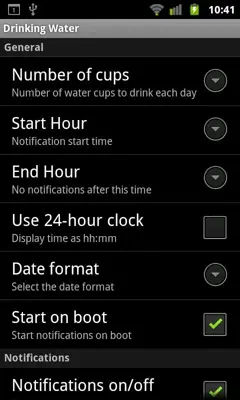 Drinking Water android App screenshot 0